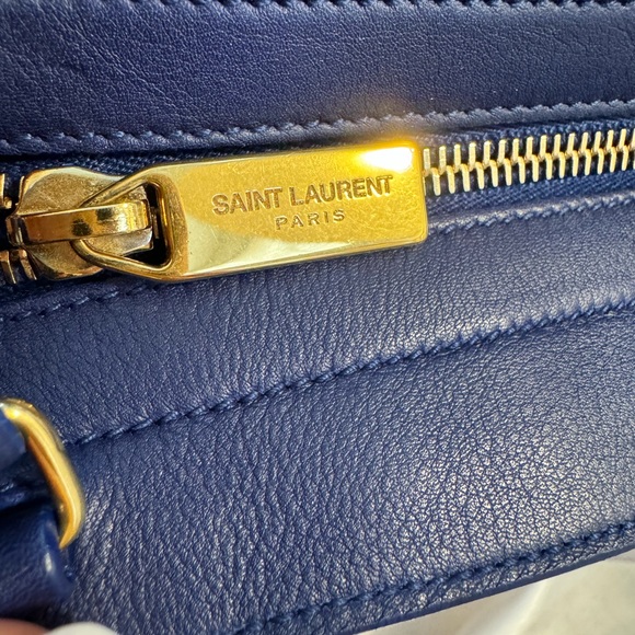 Saint Laurent Blue Small Classic Y Cabas Shoulder bag - Picture 11 of 16